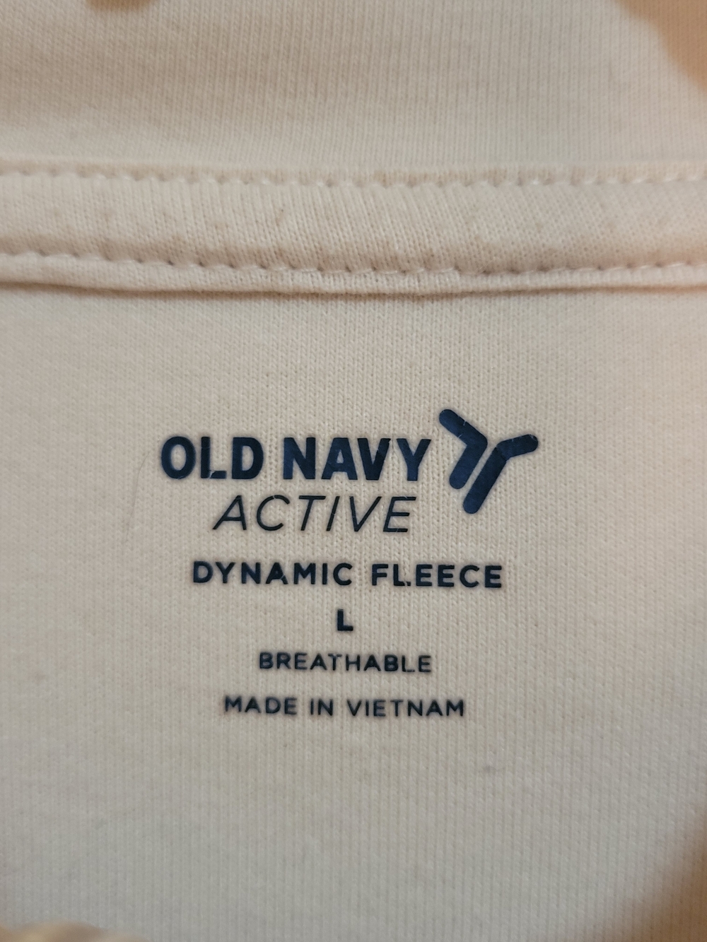 Old Navy Cream Active Dynamic Fleece Pullover - Picture 9 of 9